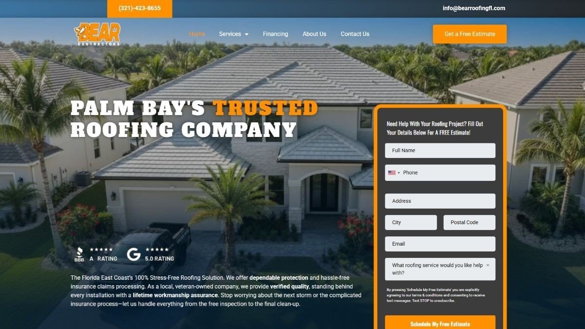 Contact Bear Roofing in Palm Bay FL – Get in Touch Today - Bear Roofing
