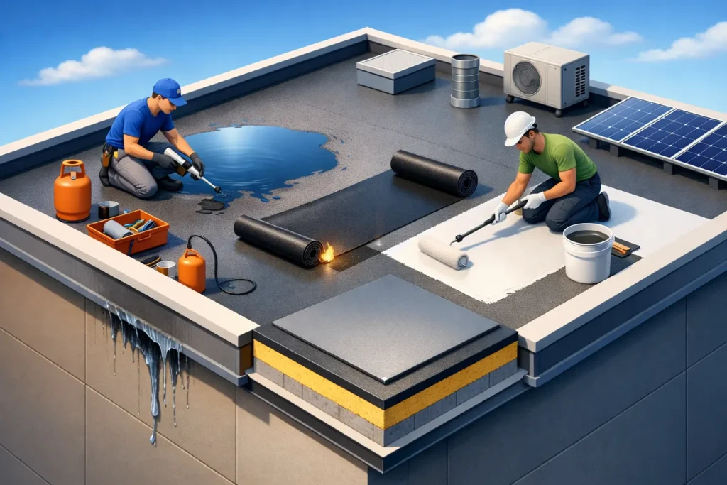 Flat Roof Leak Repair Options That Last