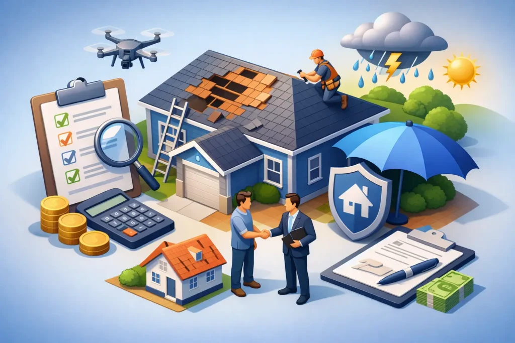 How Does Roof Insurance Claim Work?