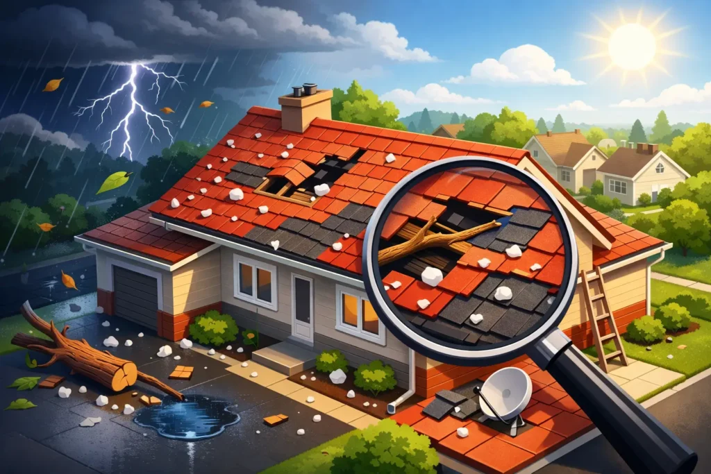 How to Spot Roof Storm Damage Fast