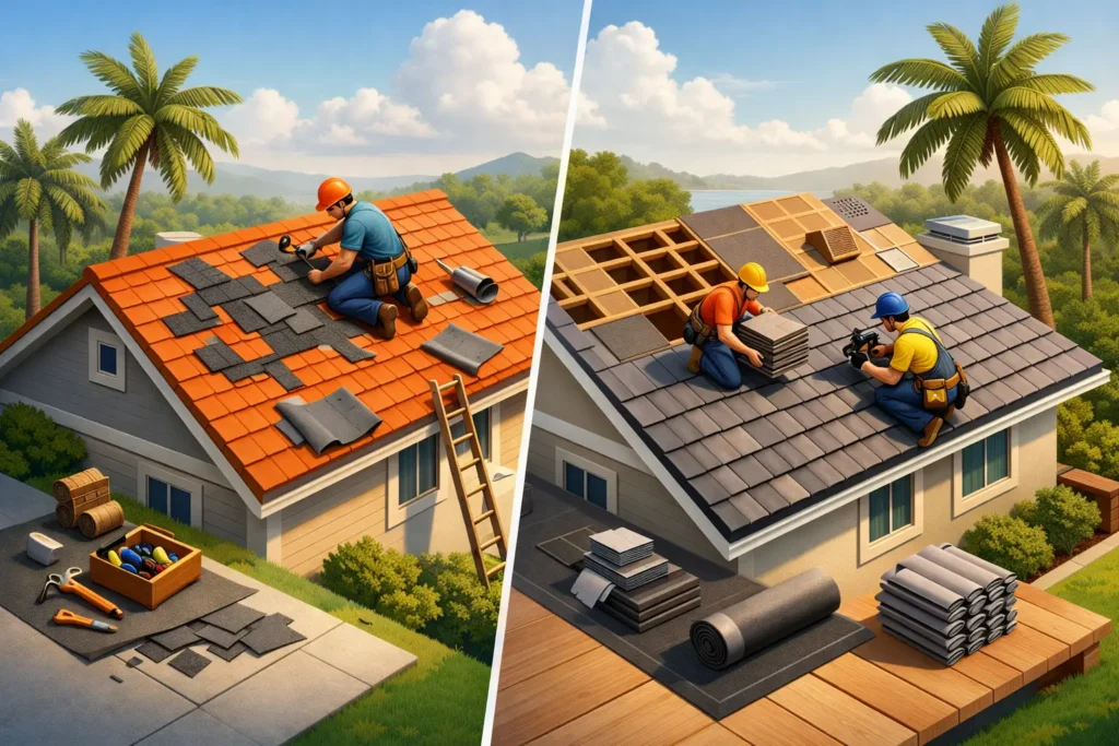 Roof Repair vs Replacement Cost in Florida