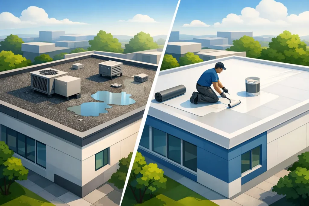 Flat Roof vs Coating System: Which Fits?