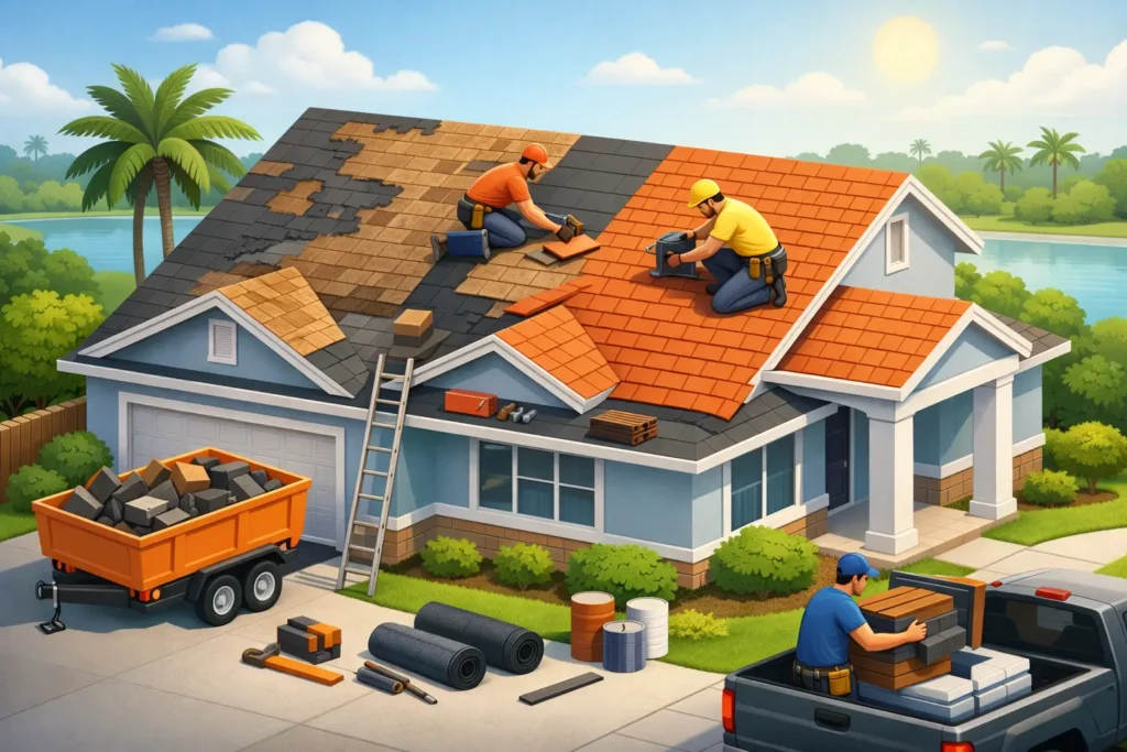 Residential Reroofing Process Guide for Florida