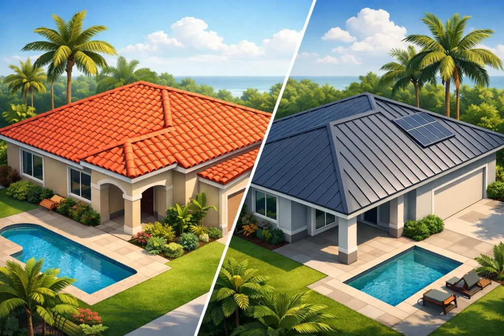 Tile Roof vs Metal Roof for Florida Homes