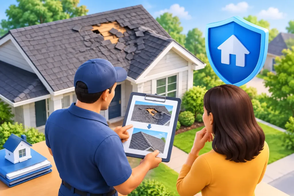 A Roof Replacement Insurance Claim Example