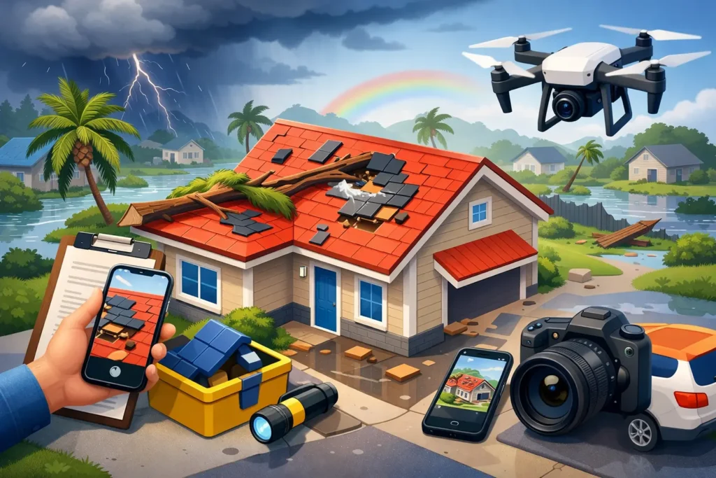How to Document Roof Damage After a Florida Storm
