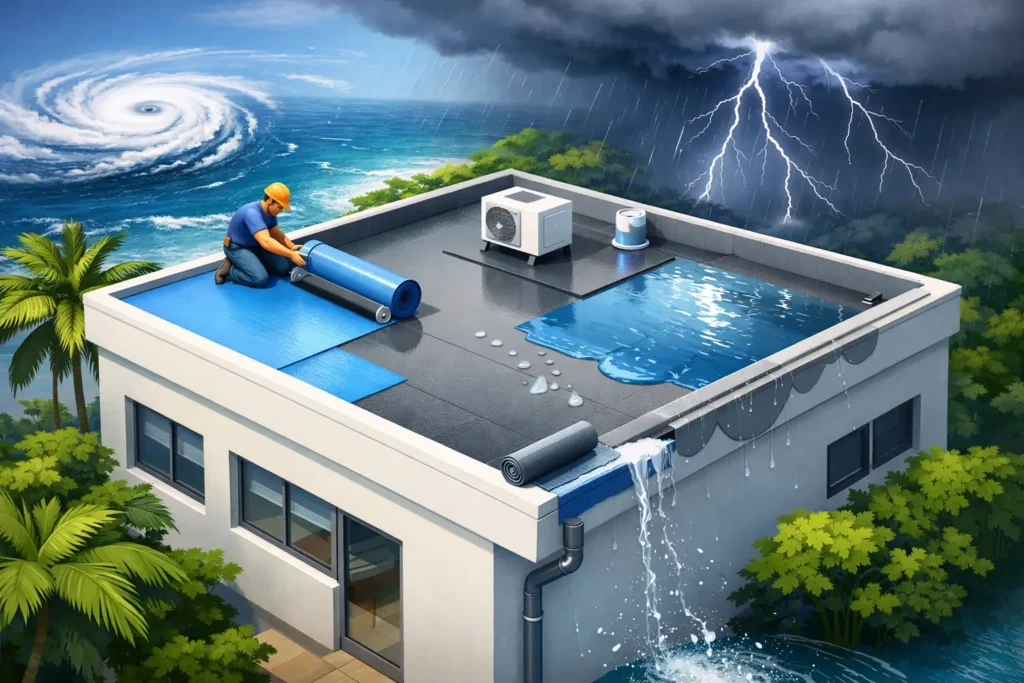 How to Waterproof Flat Roofs for Florida Storms