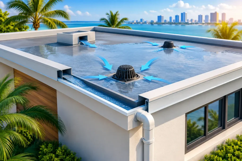 Best Drainage Solutions for Flat Roofs in Florida